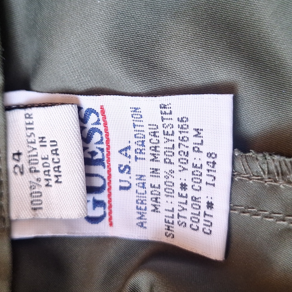 Pre-owned EUC Guess Green Track/lounge Pants Size 24 - Picture 6 of 7